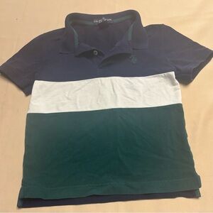 U.S. Polo Assn. Blue and Green Kids Polo Shirt